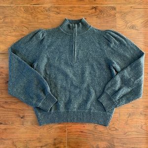 COPY - Universal Thread Gary Puff Long Sleeve Quarter Zip Mock Neck Sweater